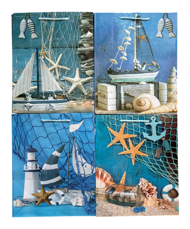 Pungă cadou design Marin, 12/set. 31x25cm