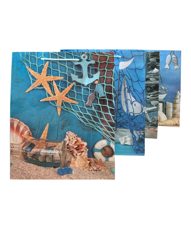 Pungă cadou design Marin, 12/set. 31x25cm