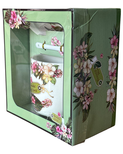 Set cadou cană cu capac și linguriță HK1527