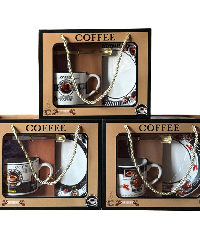 Set cadou ceașcă și farfurie cu linguriță HM183