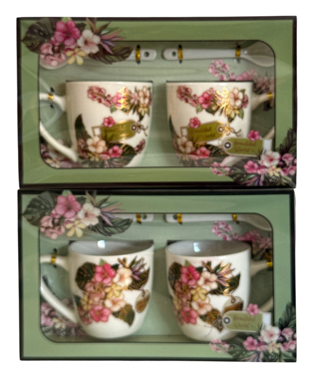 Set cadou 2 căni cu linguriță AT1736