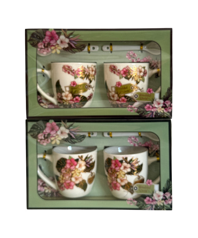 Set cadou 2 căni cu linguriță AT1736