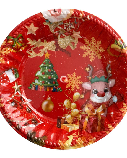 Farfurie plastic Crăciun 21cm