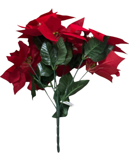 Buchet Floare de Crăciun Artificială 7 capete 40cm