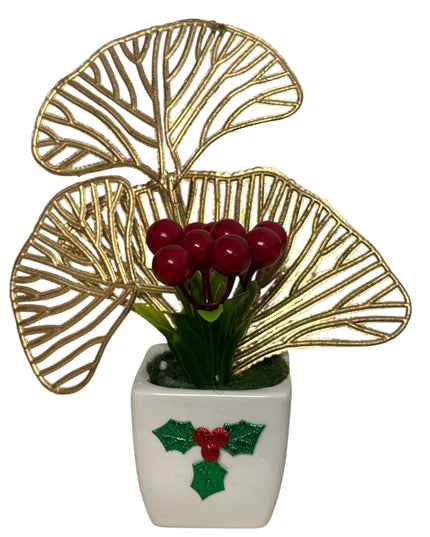 Set 2 aranjamente decorative de Crăciun
