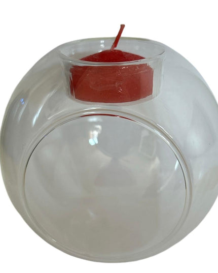 Bol sticlă Terariu rotund - suport lumânare