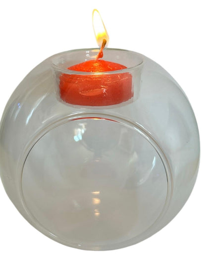 Bol sticlă Terariu rotund - suport lumânare
