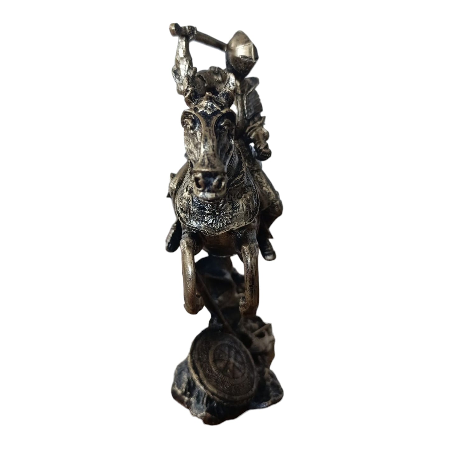 Statuetă Cavaler Medieval pe Cal 26cm