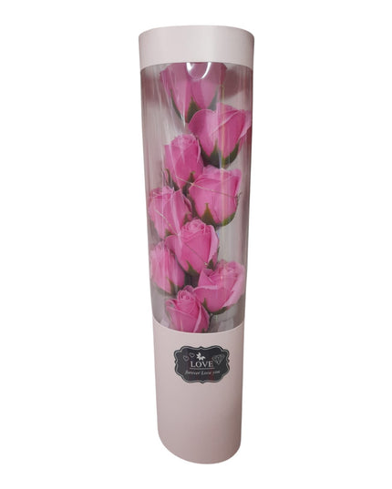 Buchet ornamental Trandafiri Cu lumini LED în cutie cadou 804-14