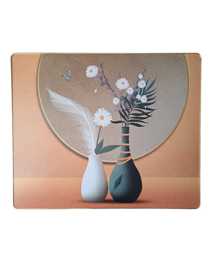 Tablou decorativ floral minimalist cu vaze  58x48cm cod 1148-3