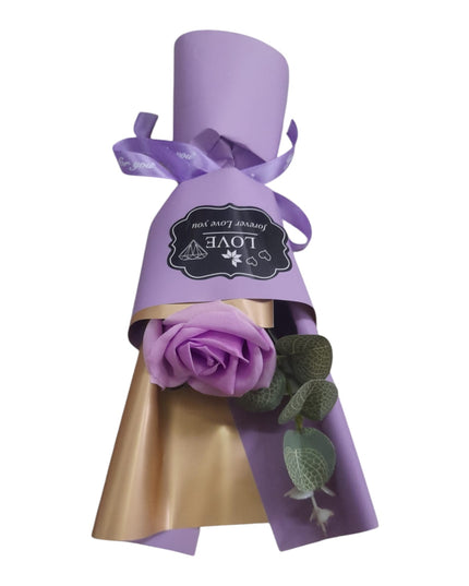 Buchet decorativ Trandafiri de săpun în pungă cadou 804-8