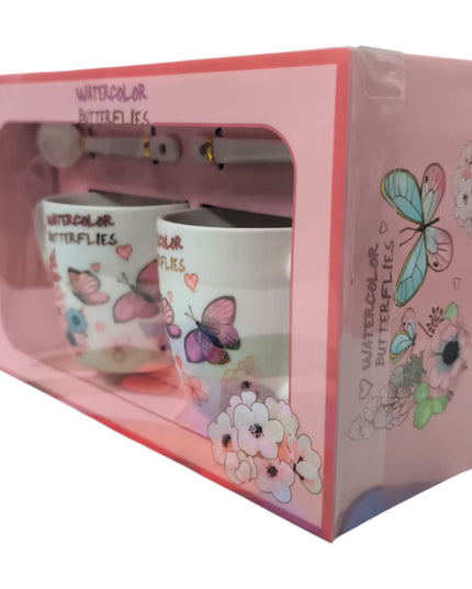 Set cadou 2 căni cu linguriță AT1750