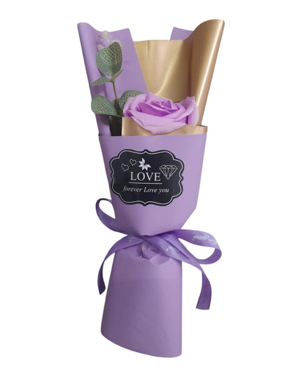 Buchet decorativ Trandafiri de săpun în pungă cadou 804-8
