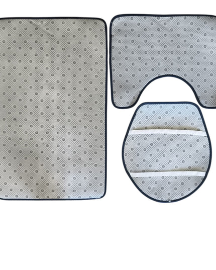 Set covorașe baie 3 piese fluorescente 78x49cm,cod1104-8