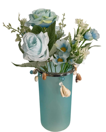 Vază cu lumini și scoici  18cm