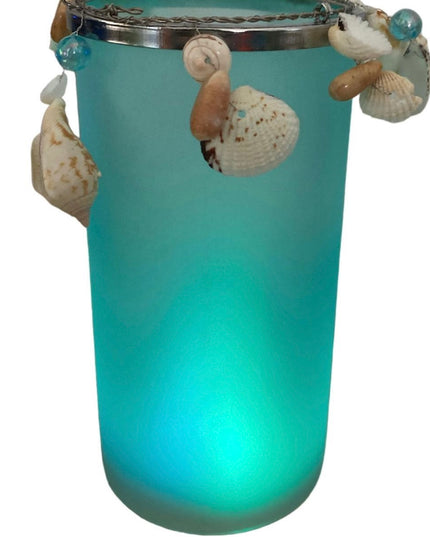 Vază cu lumini și scoici  18cm