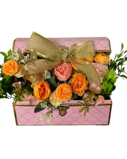 Cufăr cu flori 23x20cm