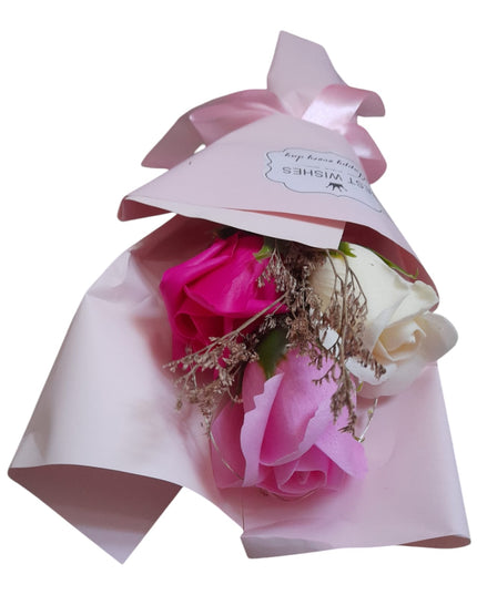 Buchet decorativ în pungă cadou cu lumini 27cm  804-1