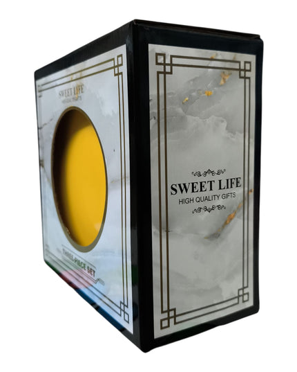 Set cadou 3 Piese din Ceramică – Sweet Life – Farfurie, Bol și Cană