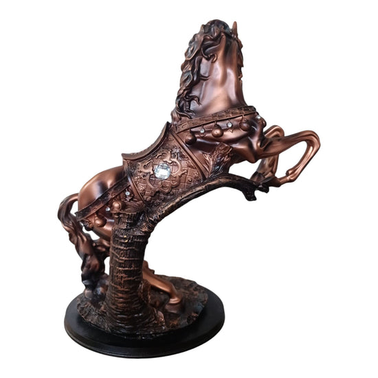 Statuetă Cal Cabrat Decorat  54cm