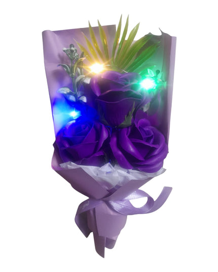 Buchet decorativ Trandafiri cu lumini 804-21