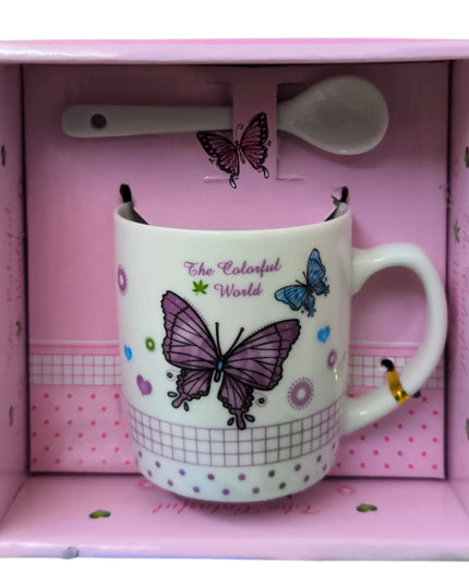 Set cadou cană cu linguriță HK118