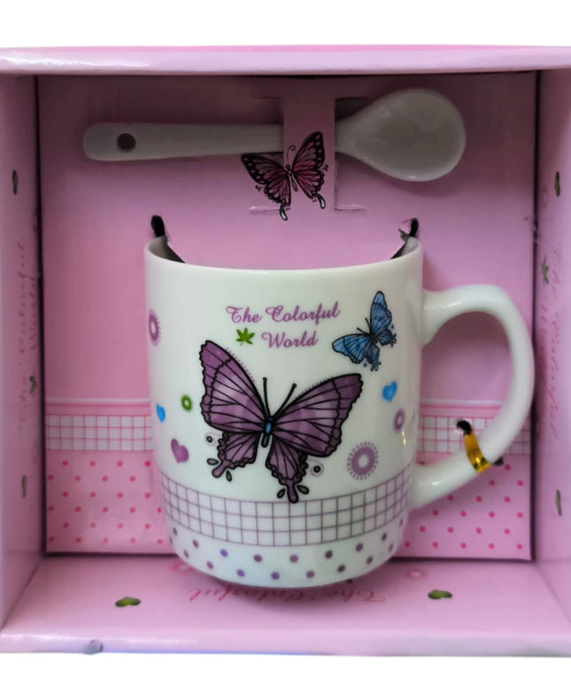 Set cadou cană cu linguriță HK118