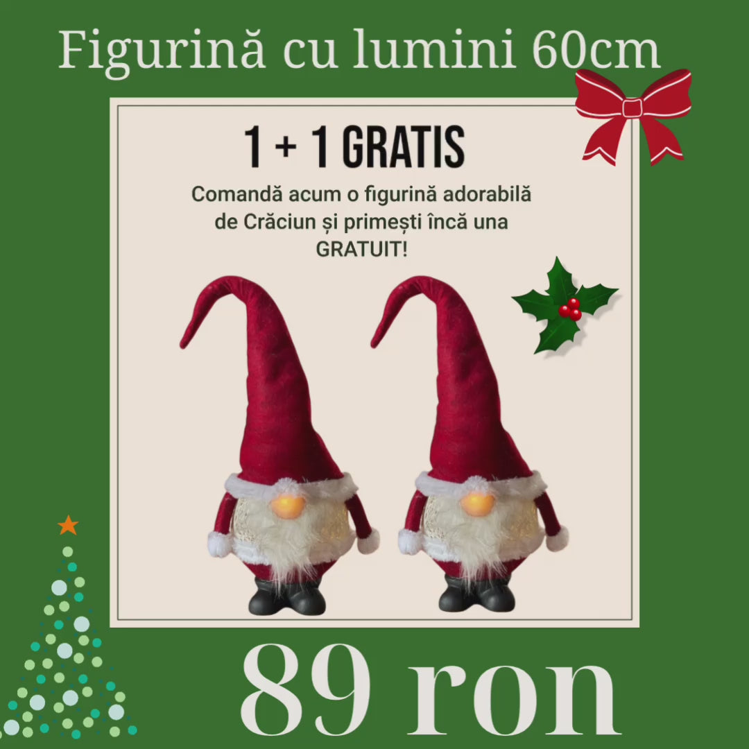 Figurină cu lumini 60cm (1+1 gratis)