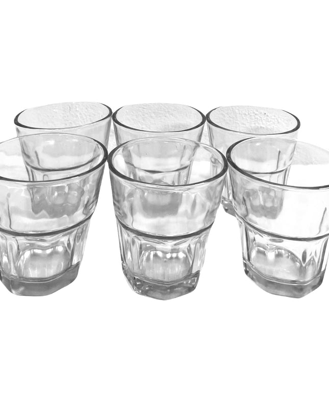 Pahare sticlă 6/set 8cm