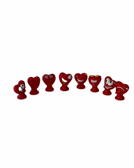 Inimi de rășină  8/set 5cm