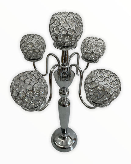 Suport lumânare glob CRISTALIN 68 cm