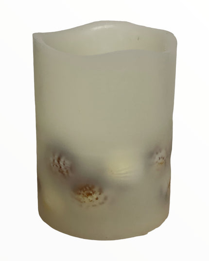Lumânare Scoici decorativă cu baterii 10cm