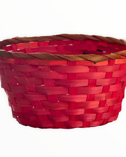 Coș vegetal roșu 23cm