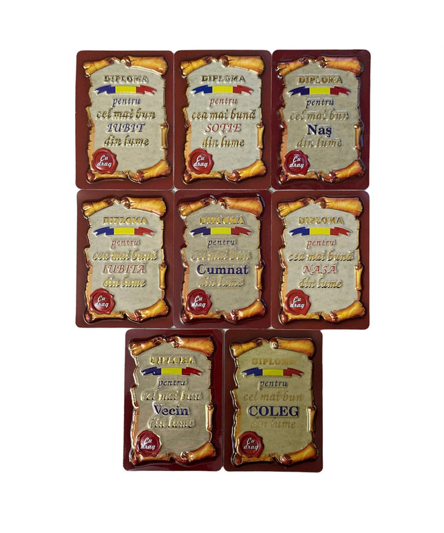 Magnet de frigider Diplomă. 10cm