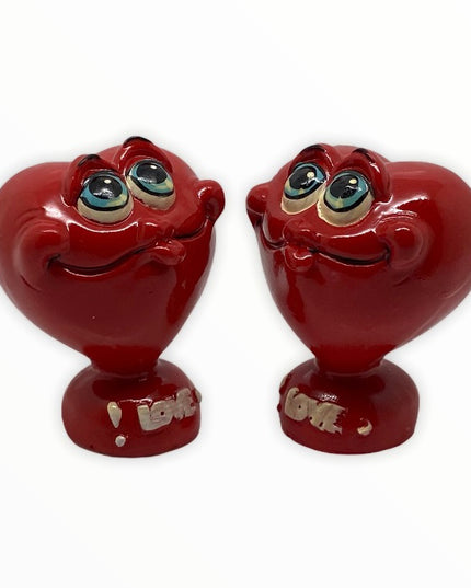 Inimi rășină 2/set 7cm