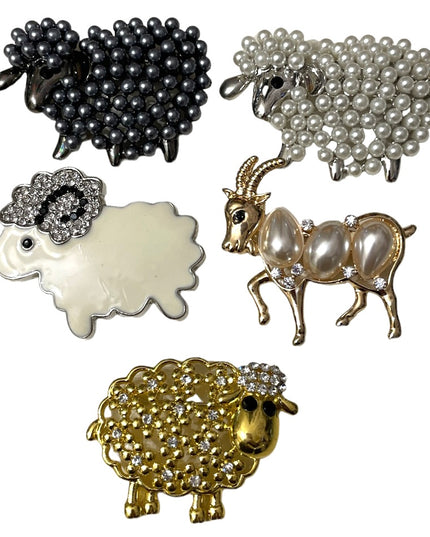 Mărțișor broșă metal 12/set. 5cm