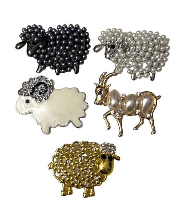 Mărțișor broșă metal 12/set. 5cm