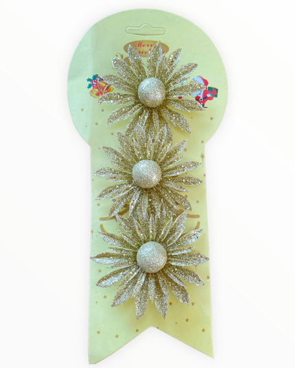 Ornament Floare 3/set 8cm