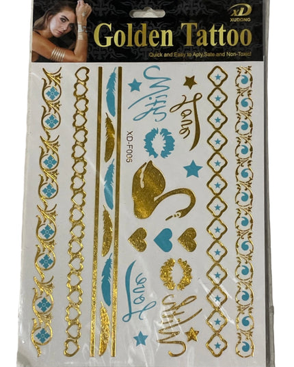 Tatuaje temporare Golden 18 x 12cm