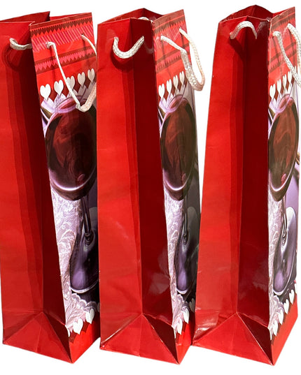 Pungă cadou pentru Sticlă 12/set. 33cm