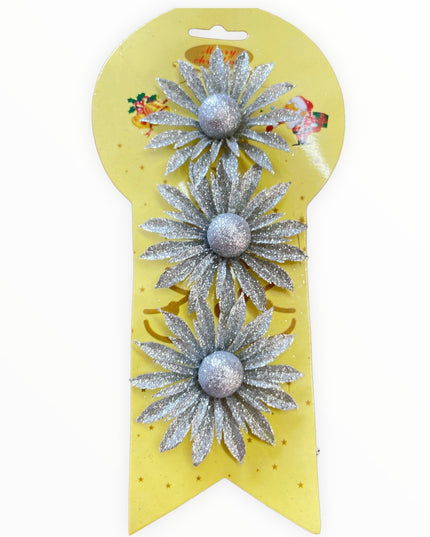 Ornament Floare 3/set 8cm