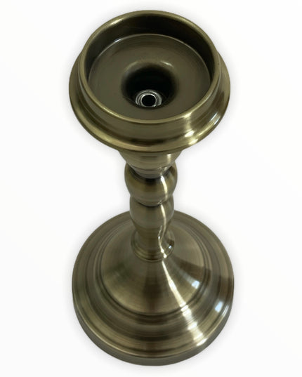 Suport lumânare flori metalic VINTAGE 27cm