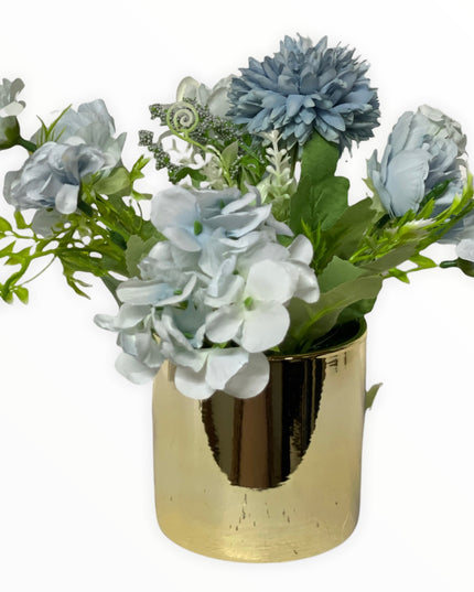 Ghiveci ceramic auriu E14. 20cm