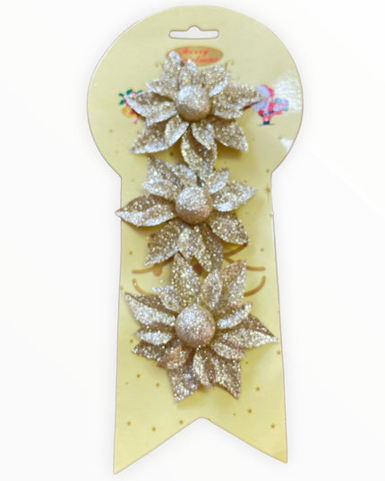 Ornament Floare 3/set 8cm