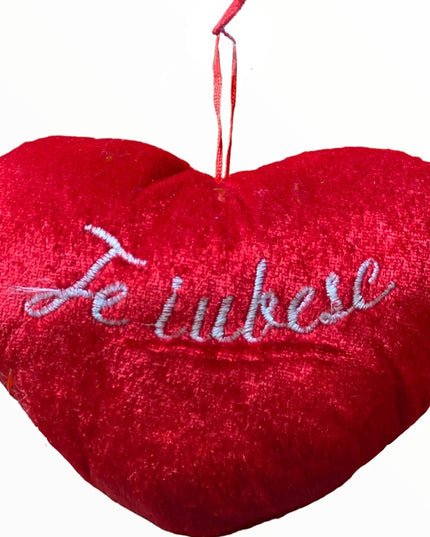 Inimă de pluș 16cm