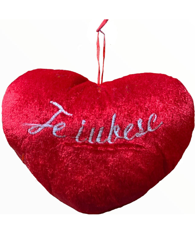 Inimă de pluș 16cm