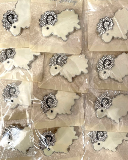 Mărțișor broșă metal 12/set. 5cm