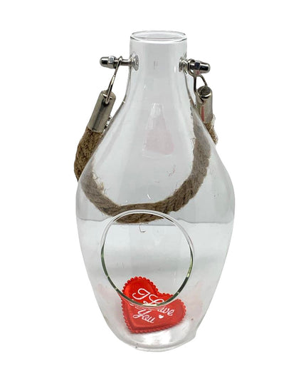 Bol sticlă Terariu cu sfoară 20cm