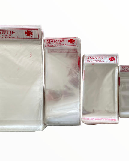 Pungi cu clapetă adezivă Martie lungime 14-30cm. 100/set