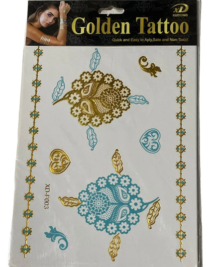 Tatuaje temporare Golden 18 x 12cm